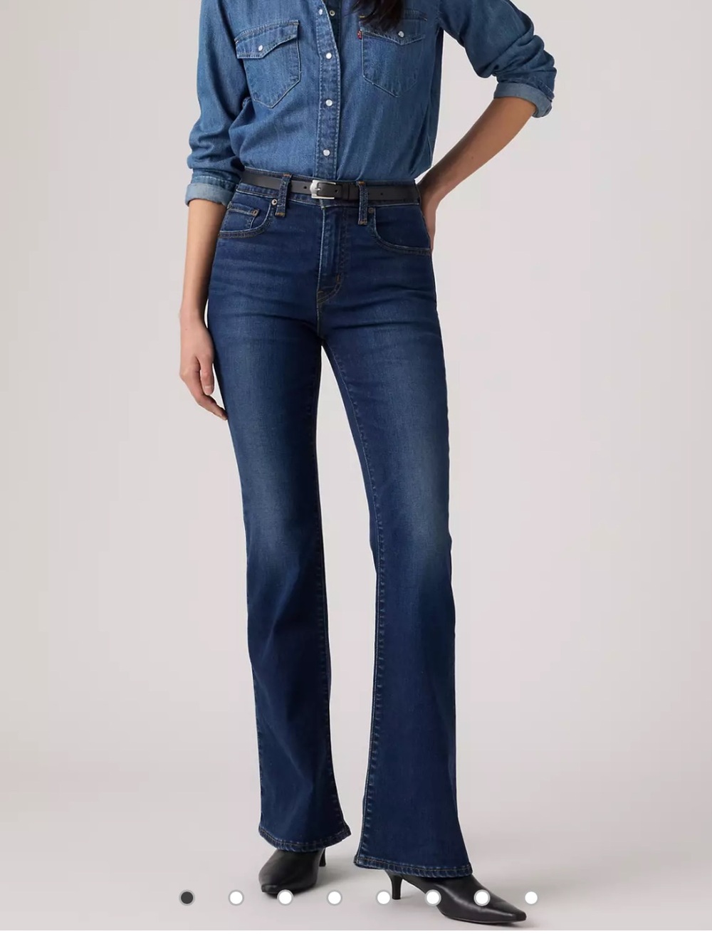 Levi’s 726 High-Rise Dark Blue Flare Jeans